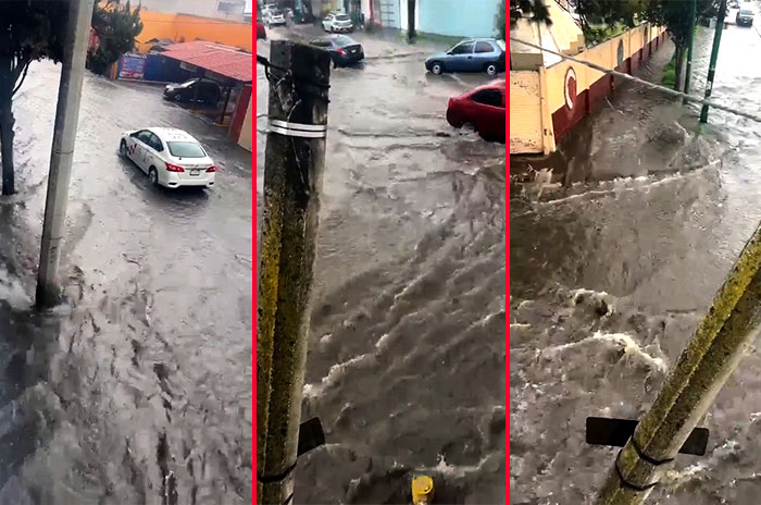 calles toluca inundadas lluvia