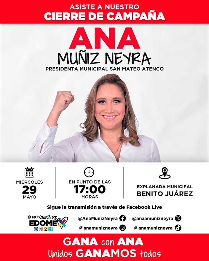 ana muñiz invitacion cierre campaña