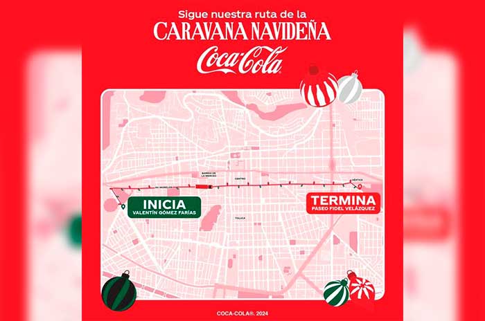 caravana navideña coca cola 2024