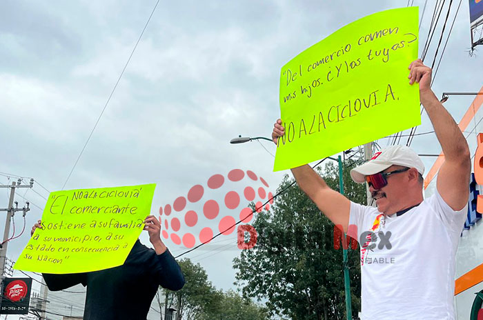 ciclovia protesta comerciantes