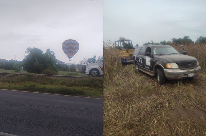 aterrizaje emergencia globos