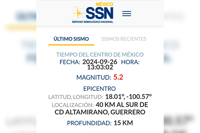 sismo guerrero