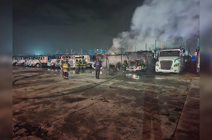 tractocamiones toluca incendio