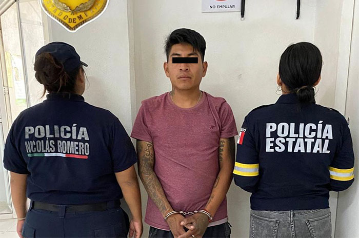 detenido nicolas romero cateo