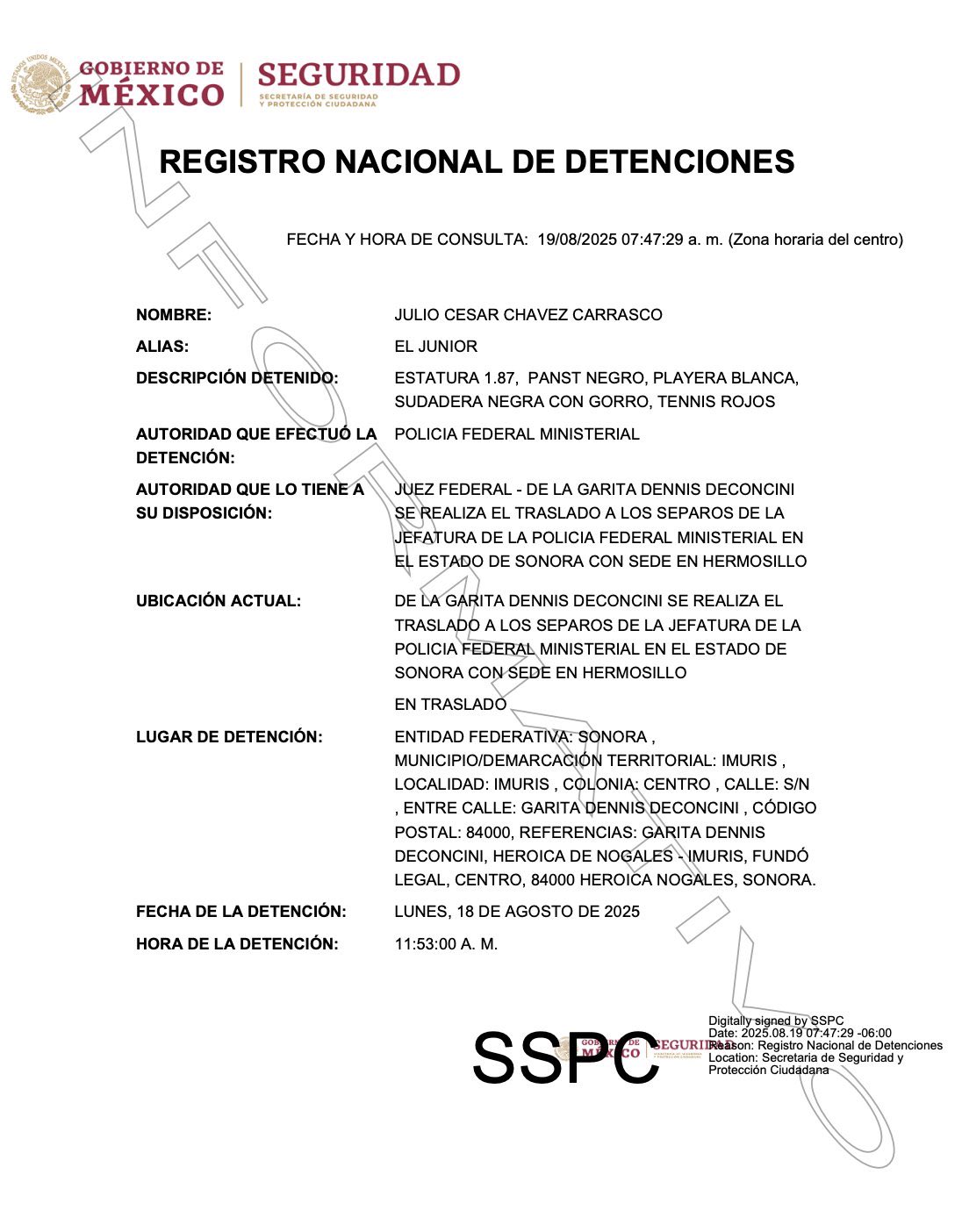 julio cesar deportado mexico