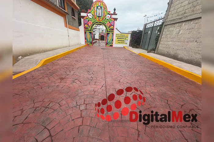 calle pavimentada san bartolito