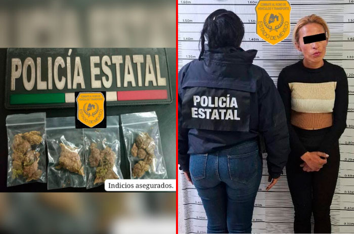 detenida con droga chalco