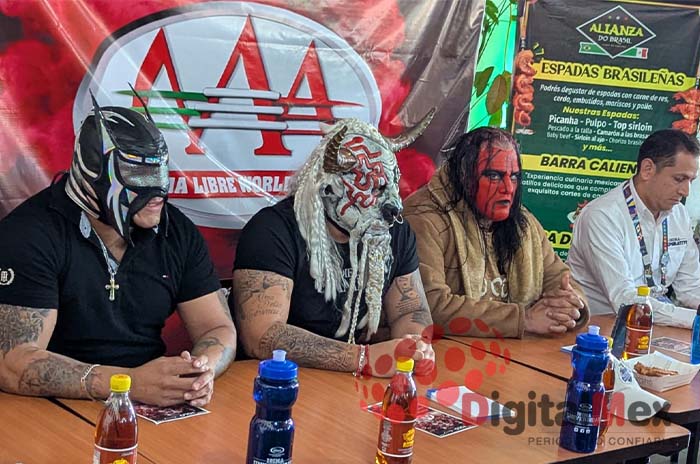 luchadores conferencia prensa