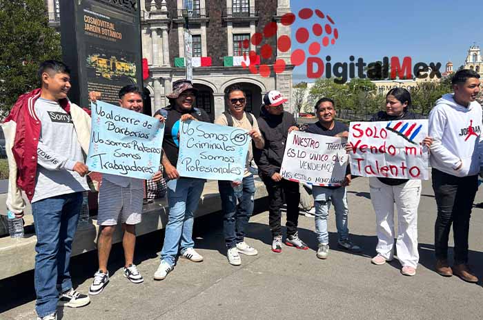 protesta barberos toluca