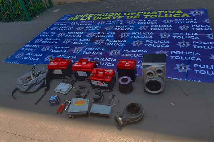 robo toluca detenidos autopartes3