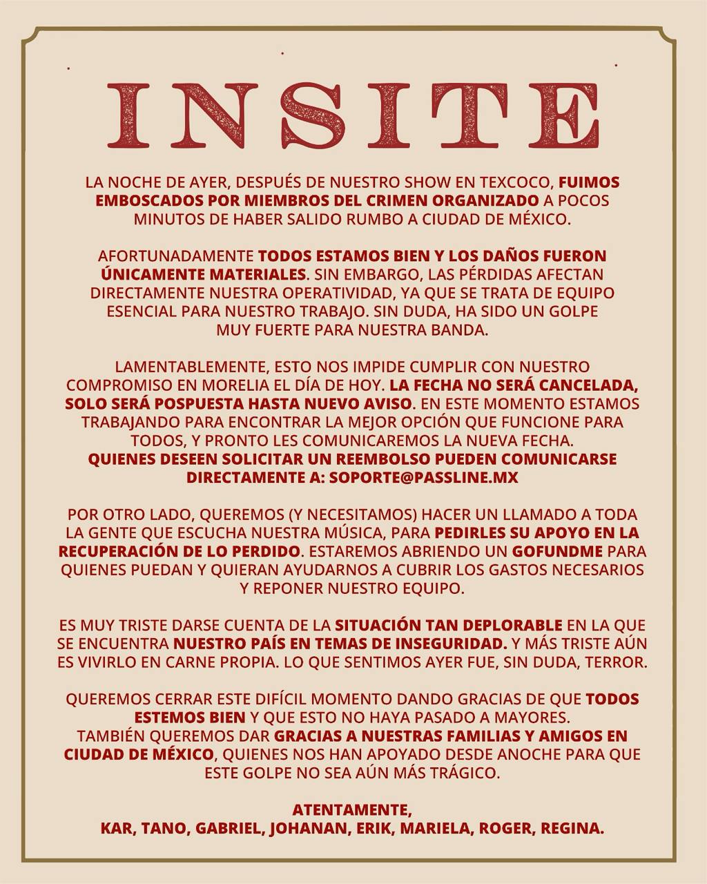 Insite robo texcoco