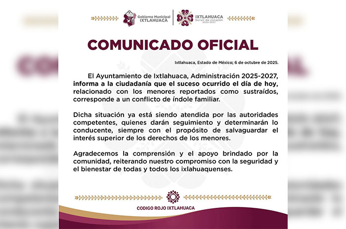 comunicado ixtlahuaca