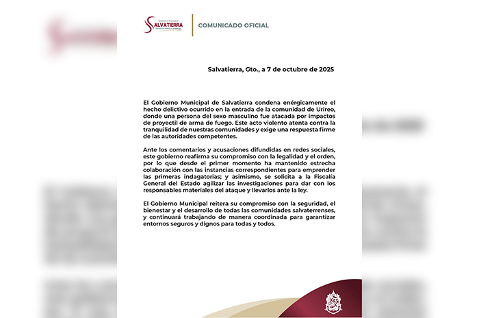comunicado salvatierra