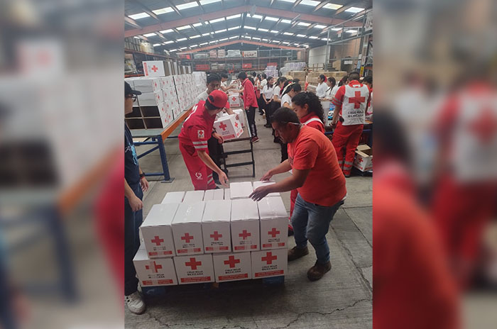 cruz roja apoyo damnificados
