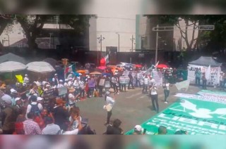 Trabajadores del Poder Judicial de la Federación (PJF) bloquearon importantes avenidas de la Ciudad de México