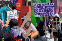Las manifestantes exigieron justicia, seguridad para niñas y mujeres, y denunciaron omisiones de las autoridades durante la búsqueda de Natalia