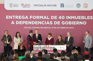 La gobernadora Delfina Gómez Álvarez destacó que este proceso es un paso importante para asegurar los espacios de trabajo de instituciones clave en la entidad 