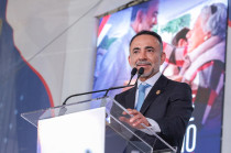 Fernando Flores Fernández durante la presentación de su primer Informe de Gobierno 2025.