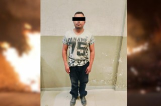 Marco Antonio “N”, de 30 años, fue sorprendido por la policía mientras provocaba un incendio