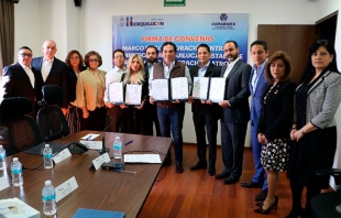 Huixquilucan firma convenio con la Coparmex