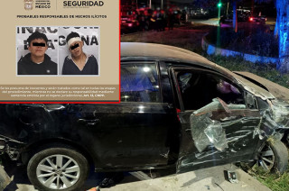 Luis “N” y Christopher “N” fueron puestos a disposición de la Fiscalía Especializada en Robo de Vehículos del Valle de México.