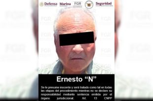 La FGR confirmó la detención de Ernesto “N” en Ensenada, Baja California.