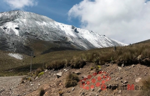 Cae tercera nevada en el Xinantécatl