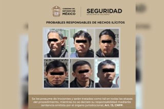 Los detenidos fueron trasladados ante la Agencia del Ministerio Público correspondiente.
