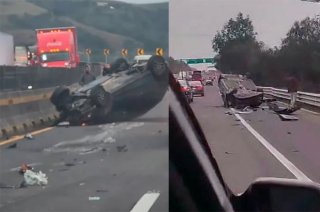 Automovilistas enfrentaron largas filas de vehículos mientras personal de atención vial realizaba maniobras para retirar las unidades siniestradas.