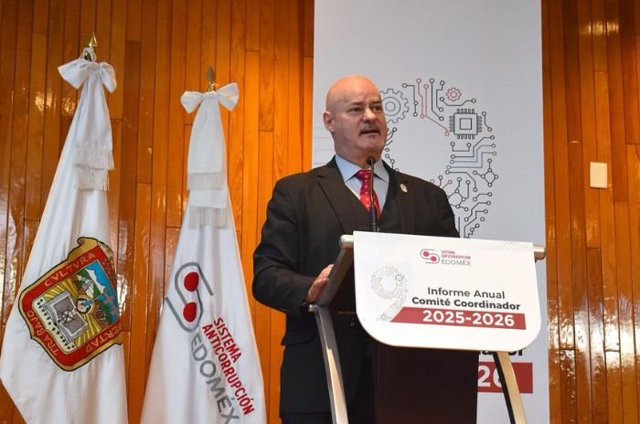 Hilda Salazar Gil, titular de la Secretaría de la Contraloría, encabezó la presentación del Noveno Informe Anual del SAEMM