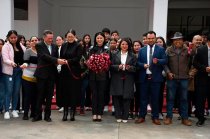 La presidenta municipal de Donato Guerra, Carmen Albarrán Gabriel, encabezó el corte de listón de la primera Universidad para el Bienestar “Benito Juárez García” en el municipio.