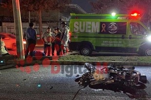 Motociclista murió al accidentarse sobre Bulevar Aeropuerto