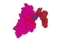 Así quedaría el mapa político distrital en Edoméx