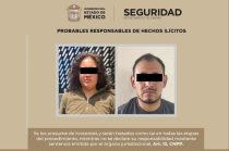 Fátima “N” y Pío “N” fueron detenidos en Calimaya y puestos a disposición del Ministerio Público.