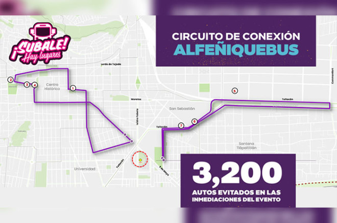 Circuito de conexión Alfeñiquebus Toluca.