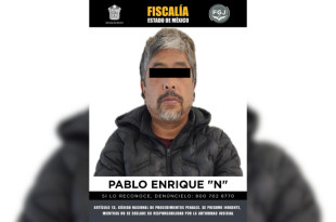 Pablo Enrique “N”, detenido por elementos de la FGJEM por su presunta responsabilidad en el delito de violación