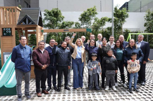 La presidenta Romina Contreras indicó a los vecinos que este parque tiene el objetivo de promover el desarrollo físico de la población, así como el tiempo de calidad con sus seres queridos.