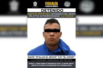 David “N”, alias “El Deivid” y/o “El Chino”, es investigado por extorsión, homicidio, robo con violencia y despojo; fue detenido en el Aeropuerto Internacional de la Ciudad de México.
