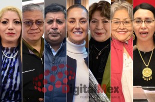 Macarena Montoya, Cristóbal Castañeda, Jenaro Martínez, Claudia Sheinbaum, Delfina Gómez, Martha Guerrero, Azucena Cisneros