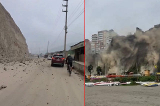 Usuarios en redes sociales compartieron imágenes que mostraron la magnitud del sismo.