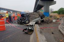 Paramédicos de la Cruz Roja certificaron la muerte del conductor