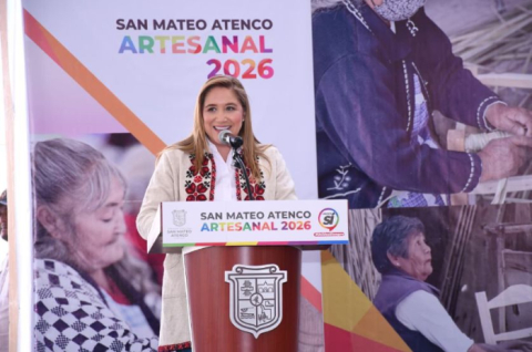 “Ana Muñiz Neyra inaugura el festival artesanal en San Mateo Atenco