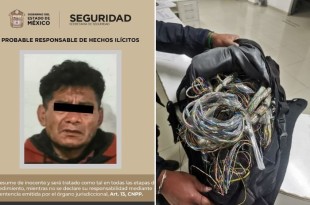 Mediante cámaras de videovigilancia de la infraestructura estatal, operadores del Centro de Mando observaron el momento en que se cometía el ilícito.