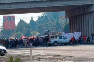 Los manifestantes se encuentran en dirección a la Ciudad de México