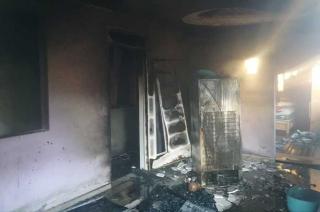 El incendio se produjo por fuga en cilindros de gas