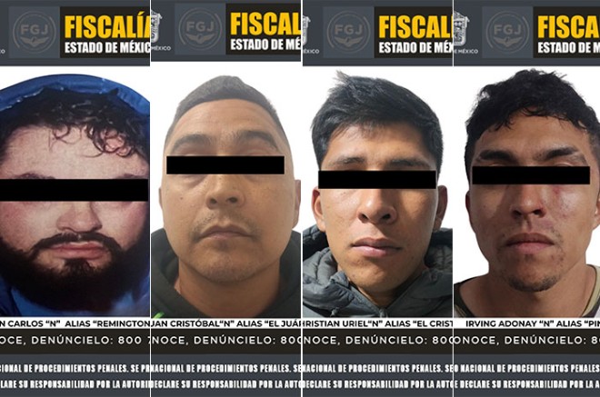  Detienen a cuatro implicados en homicidios, buscan a líder fugitivo