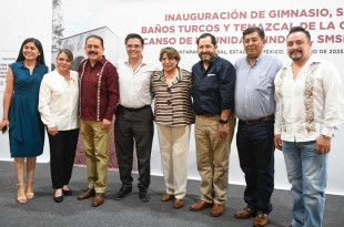 El diputado José Francisco Vázquez acompañó a la gobernadora Delfina Gómez Álvarez a la inauguraciónde la Casa de Descanso de la Unidad Sindical SMSEM  en Ixtapan de la Sal.