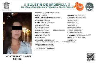 Al parecer la pareja sentimental de Montserrat es responsable de las agresiones que causaron su muerte en un departamento de la Ciudad de México.