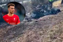 El Lamborghini en el que viajaban se incendió tras salirse del camino, presuntamente por el reventón de un neumático