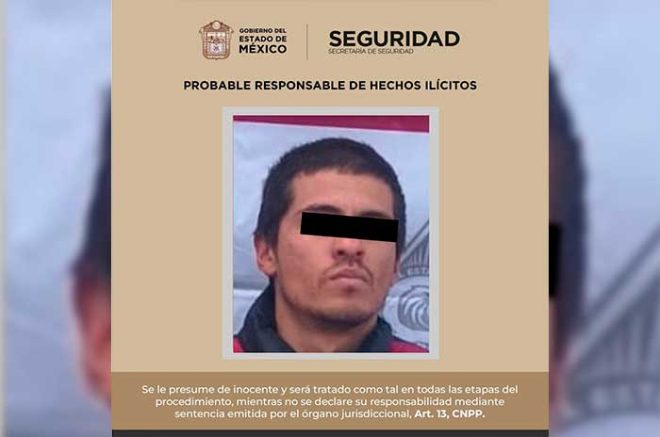 La SSEM detuvo a un hombre investigado por su probable participación en el delito de extorsión contra comerciantes y transeúntes.